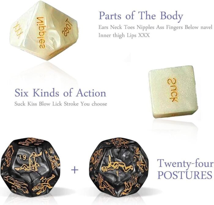 1 Set of Card Game Love Toys and 4 Sex Game dice Interactive Games for Couples, Sex Toys for Surprise Parties, Try Over 50 Ways to Play! - Image 5