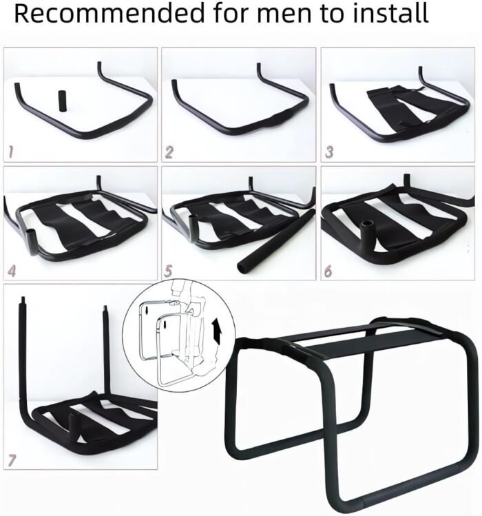 2024 BDSM Chair Sex Position Chair Swing Sex for Women Chair Adult Toy,Elastic Stool for Women Bathroom Bedroom Available Yoga Sunglasses CE-0175 - Image 2