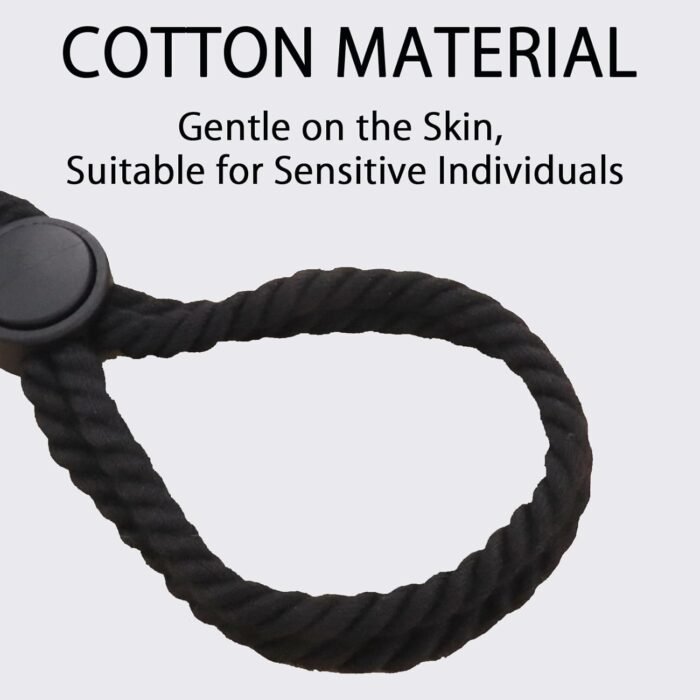 Bondage Restraint Kit Sex Ropes Straps Handcuff Bracelets Ankle Cuffs BDSM Toy Harness Collar Restraints Gear Accessories SM Bondaged Rope Cord Toys Self Couple Handcuffs for Couples Male Play Black - Image 8