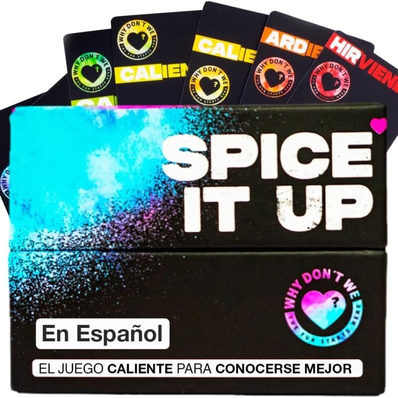Why Don't We Spanish Spice IT UP. A Fun Couples Games for Adults with 150 Cards with Conversations, Dares & More. Best Date Night Games for Couples
