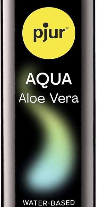 pjur Aqua Aloe Vera Water-Based Lubricant, Premium Personal Lube for Men, Women, and Couples, Toy-Safe & Long-Lasting - 100 ml