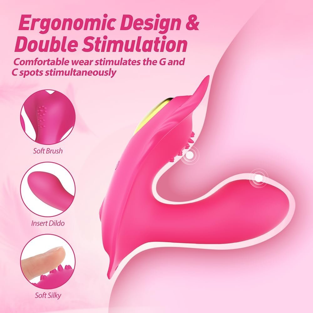 2025 New Elastic Wearable APP Remote Control Vibrator with 9 Vibrations Adult Sex Toys & Games, Female Sex Toy Vibrater Adult Toy, Butterfly Vibrators Sexual Pleasure Tools for Women Couples Sex Toys - Image 3