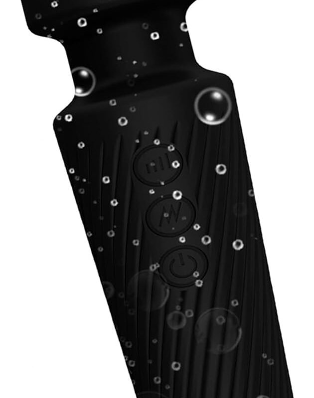 Mini Upgraded Rechargeable Handheld Waterproof Massager, Black