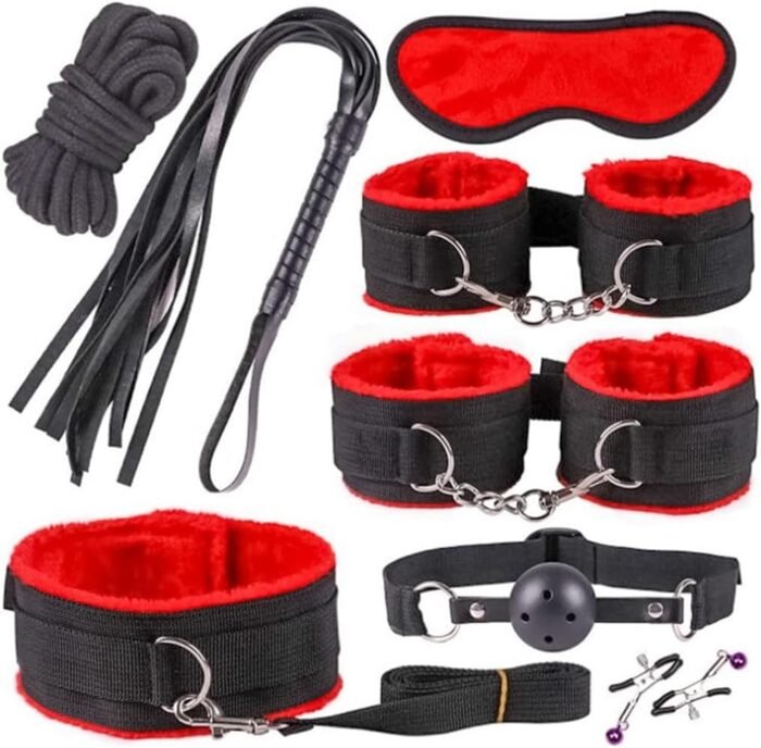 Wrist and Ankle Cuffs Bed Restraints Straps for Couples Adjustable Queen Size Bed Straps for Adult Play Sex Resistant Tie Hand Cuffs Spreader Bar Bed Bondage Restraint Kit for Couples King Bed Sweater - Image 7