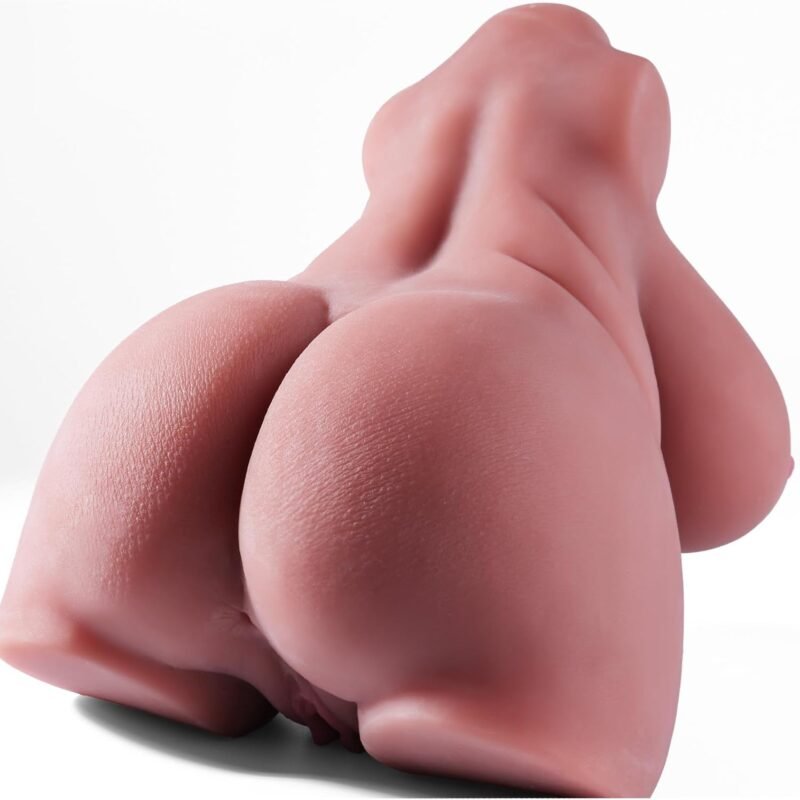 Sex Doll Male Masturbator, 3 in 1 Lifelike Female Torso Sex Toy with Big Butt Silicone Pussy Anal for Adults Love, Realistic Breasts & Vagina and Soft Boobs Pocket Pussy for Man & Explore