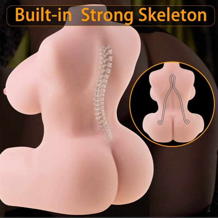 12lb Torso Sex Doll Male Masturbator with Boobs Anal Vagina Sex Stroker Realistic Big Butt Sex Dolls Torso Female Ass Masturbators Sex Toys Men Masturbation Adult Toys Men’s Sex Dolls Pocket Pussy - Image 4