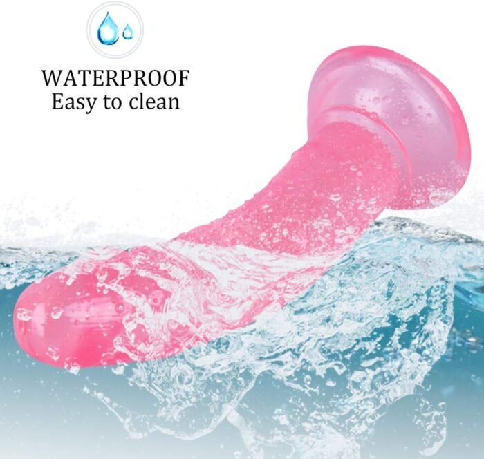 Mini 5.3 Inches Realistic Dildo for Beginners, Anal Dildos Lifelike Fake Penis for Women/Men/Gay, Adult Sex Toys for G spot Stimulator Anal Plug Training Sets (Pink) - Image 3