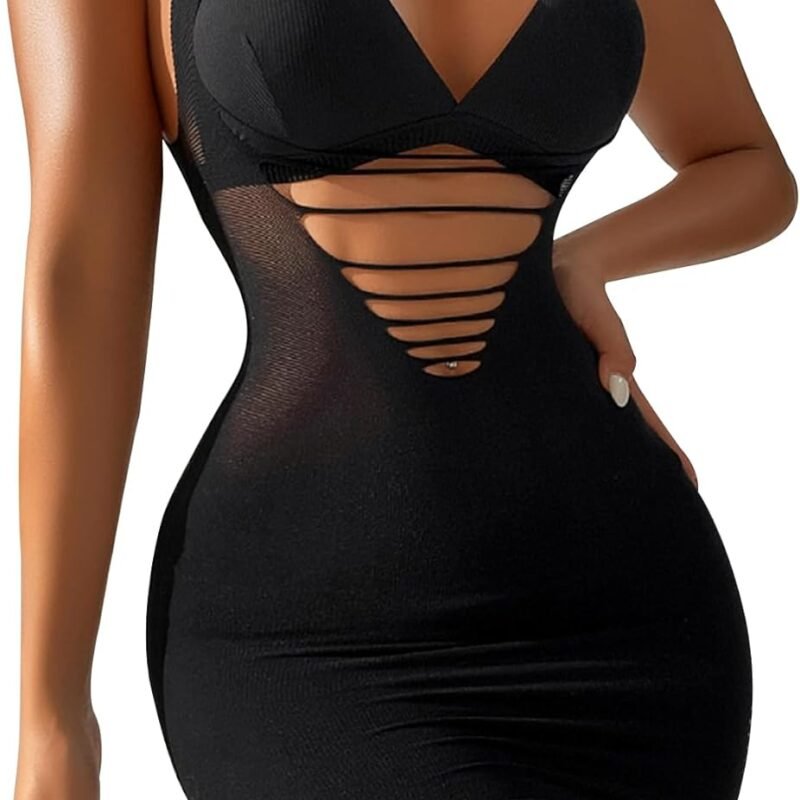 Sexy Lingerie for Women Naughty Fishnet Lingerie Set Bodysuit Outfits Teddy Erotic Sheer Mesh