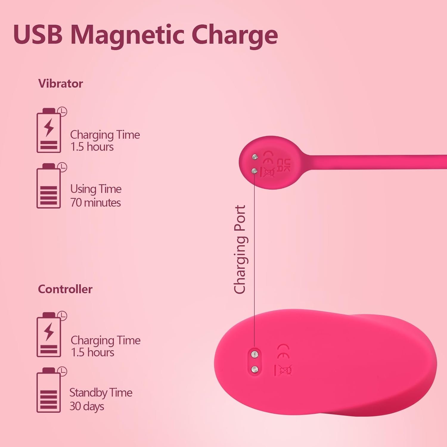 Vibrating Butt Plug Sex Toy Clitoral Vibrator Anal Plug G Spot Vibrators Remote Control Wearable Vibrator Clit Stimulation with 10 Vibration LCD Display for Women Couple Dating Girlfriend Gifts - Image 8