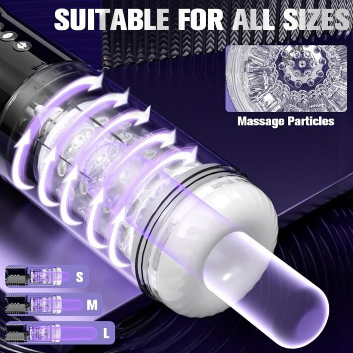 Automatic Sucking Male Masturbator Male Sex Toys - 3 in 1 with 9 Suction, Thrusting & Rotating Masturbator Blowjob Sex Toys for Men, 3D Realistic Textured Pocket Pussies Sex Toy Penis Pump Adult Toys - Image 5