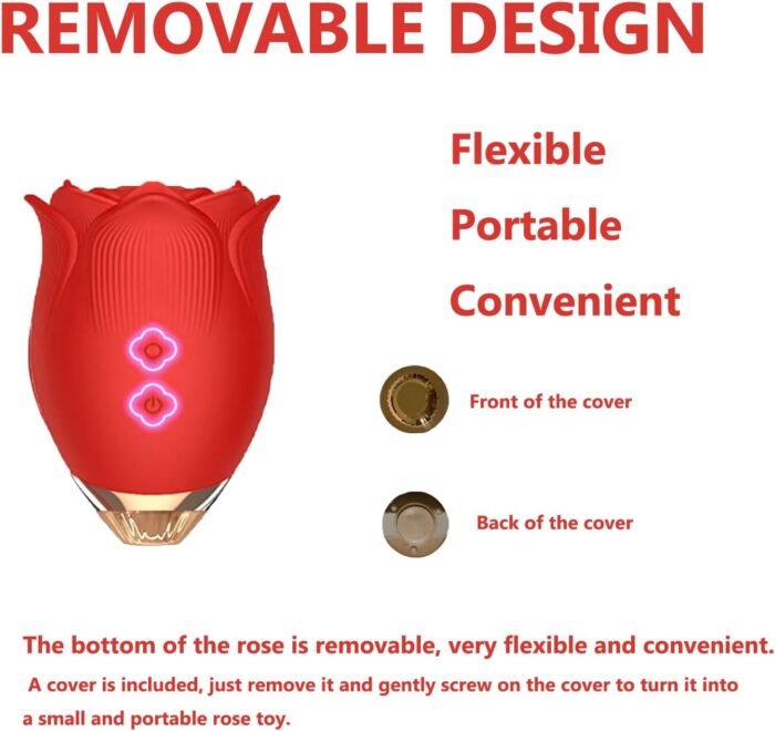 Roses Toy 2025 Newly Clitioral Sucker Powerful Womens Viboators Quiet Rose Viboatorr Waterproof Flower Vibration The Rose Adult Toy for Women 10 Speeds Couple Games Adult Bedroom WT15