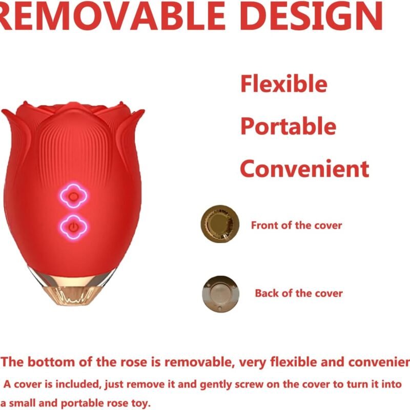 Roses Toy 2025 Newly Clitioral Sucker Powerful Womens Viboators Quiet Rose Viboatorr Waterproof Flower Vibration The Rose Adult Toy for Women 10 Speeds Couple Games Adult Bedroom WT15