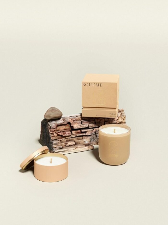 BOHEME Wanderlust Jar Candle, Tahiti, 8.5 oz. (240 g) - Scents of Hibiscus Lear, Ozone, and Sea Salt - Naturally Derived Wax, No Lead, Clean Burning, Phthalate Free, Vegan, Sustainable, USA Made - Image 3