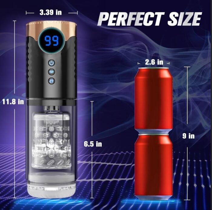 Automatic Sucking Male Masturbator Male Sex Toys - 3 in 1 with 9 Suction, Thrusting & Rotating Masturbator Blowjob Sex Toys for Men, 3D Realistic Textured Pocket Pussies Sex Toy Penis Pump Adult Toys - Image 6