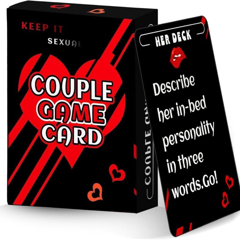 Fun Couples Games for Date Night,Couples Sexy Gift Sets for Adults,50 Cards of Fun Challenges and Deeper Connections,Romantic Gifts for Celebrating Love and Passion