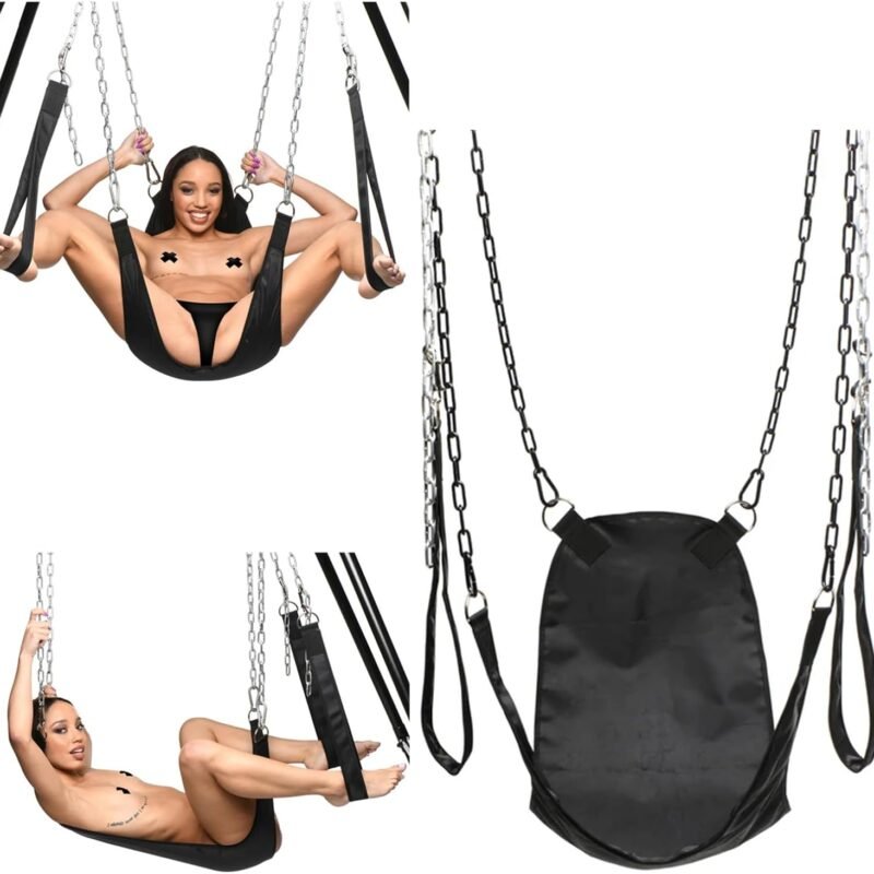 Sex Swing BDSM Sex Toys Sex Restraints Nylon Sex Slings with Removable Stirrups Premium Stand Bondage Restraints Slave Adult Sex Toys for Women Men Couples Sex Furniture for Sex Positions 【to 661 lbs】