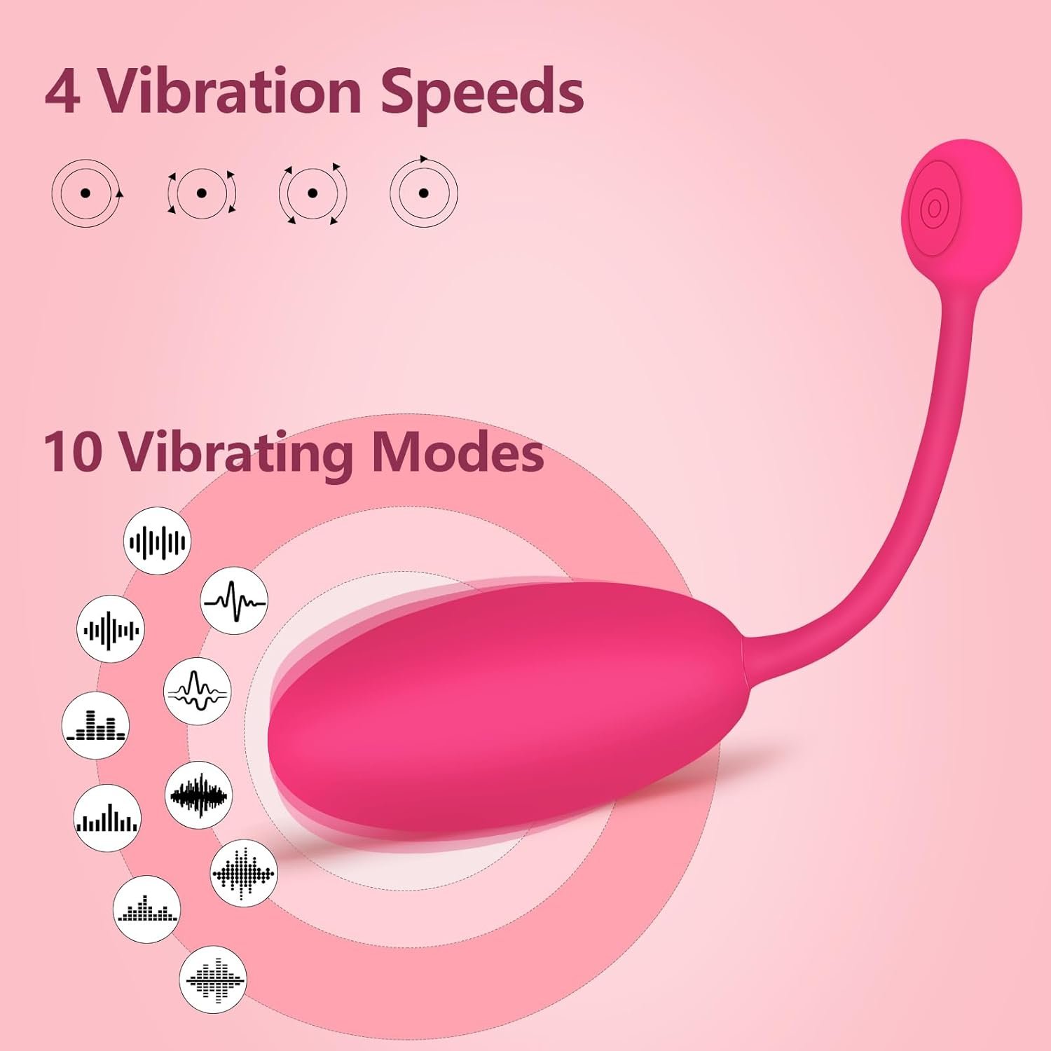 Vibrating Butt Plug Sex Toy Clitoral Vibrator Anal Plug G Spot Vibrators Remote Control Wearable Vibrator Clit Stimulation with 10 Vibration LCD Display for Women Couple Dating Girlfriend Gifts - Image 2