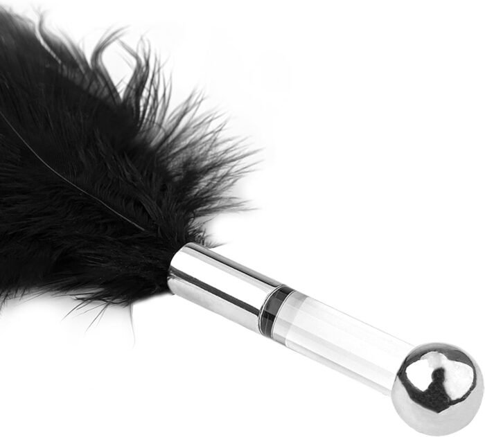 SM Feather Teaser Stick Flirtatious Anal Plug SM Adult Feather Tickler Multifunctional Training Prop Pink - Image 5