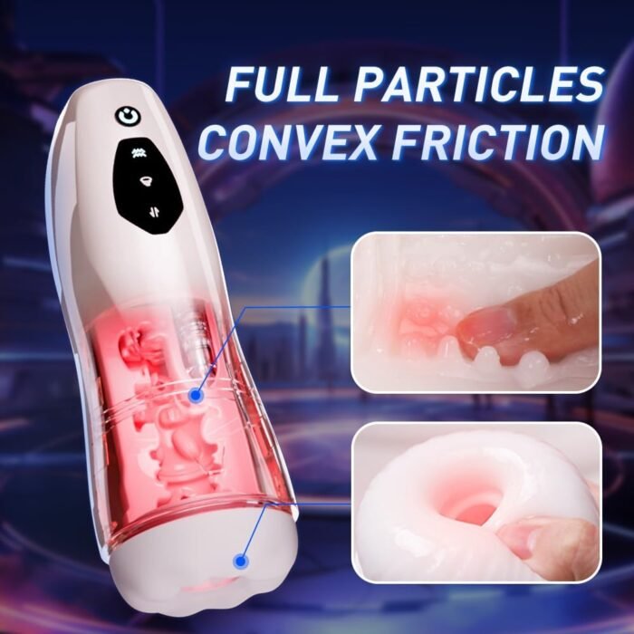 Automatic Male Masturbator Sex Toys - Female Voice Penis Pump with 10 Thrusting & 10 Vibrating & 10 Sucking Modes, Hand Free Male Stroker with 3D Realistic Textured, Blowjobsex Machine Sex Toy for Men - Image 5