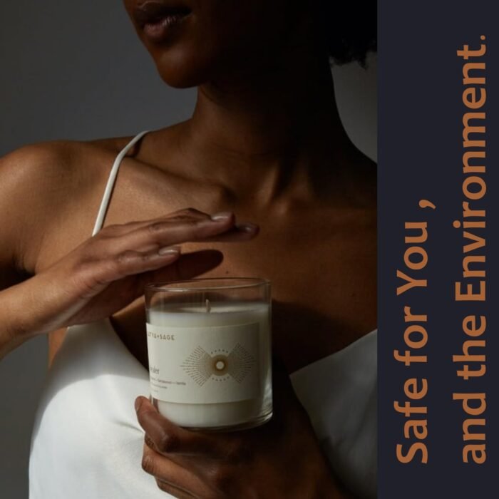 Satya+Sage Luxury Aesthetic Scented Candle (Healer, 5oz – Oud, Sandalwood, 29 Hours) | All Natural, Non-Toxic Coconut and Vegan Soy Wax w/Essential Oils for Massage, Relaxation | Hand Poured in USA - Image 5