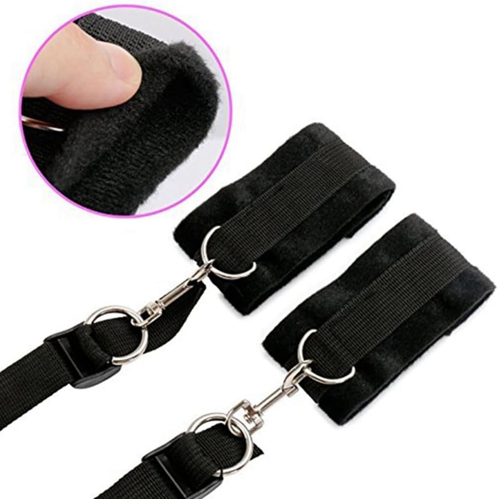 Wrist and Ankle Bed Restraints for Queen Size Bed Straps for Adult Play King Bed Bondaged Straps Kit for Couples Sex Ties Handcuffs BDSM Furniture Bondage Restraints Sex Set for Bed Women Play Sweater - Image 4