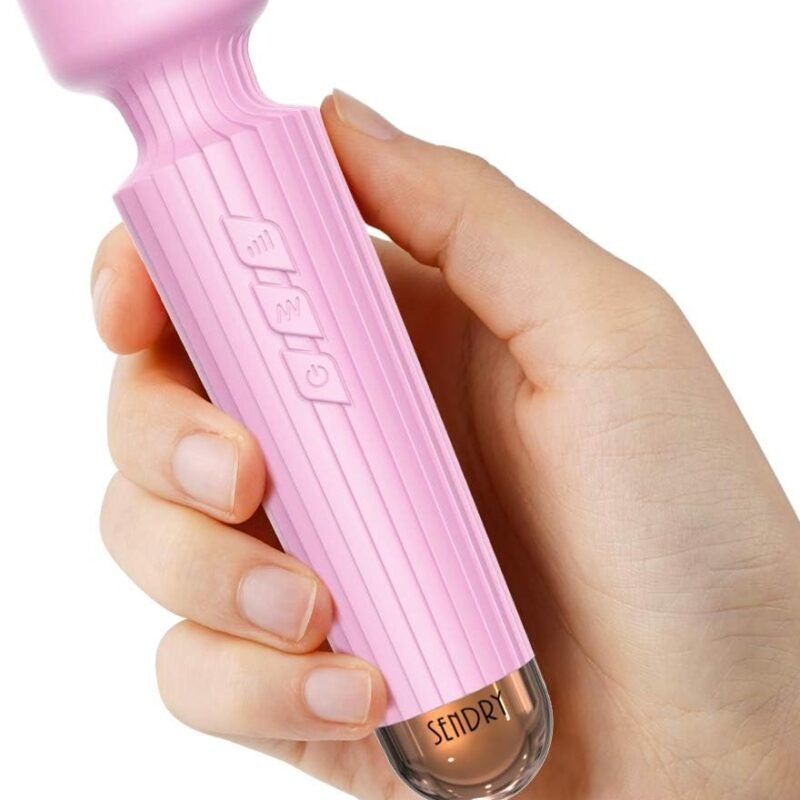 Mini Vibrator Cordless, Sex Toys with 160 Vibration Modes, G Spot Vibrators, Clit Vibrator, Personal Wand Massager, Dildo, Rechargeable Mute Massage, Female Clitoral Adult Toys(Stripe-Pink)