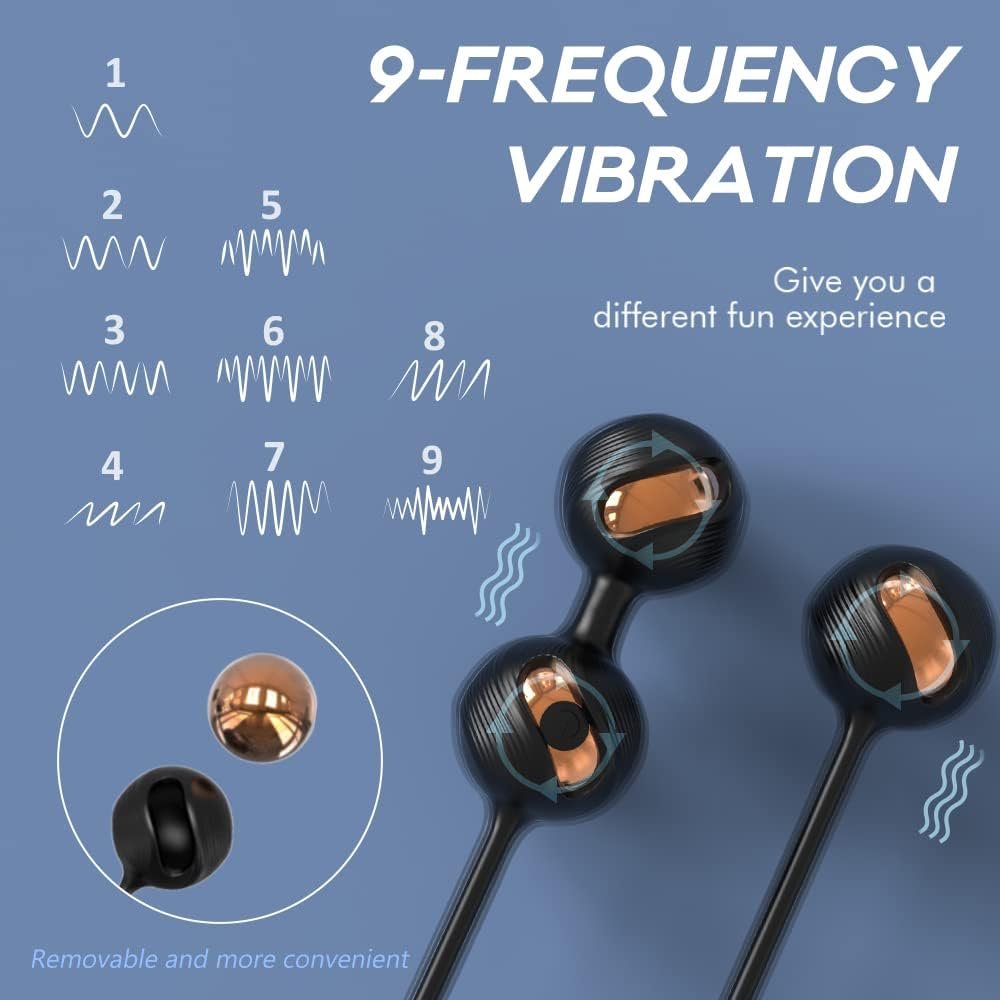 Bullet Vibrator with Wireless Remote Control Vagina G-Spot Stimulator Vibrating Kegel Balls Geisha Egg Love Balls with 9 Vibration Modes Adult Sex Toy for Women Pleasure Ben Wa Balls - Image 4