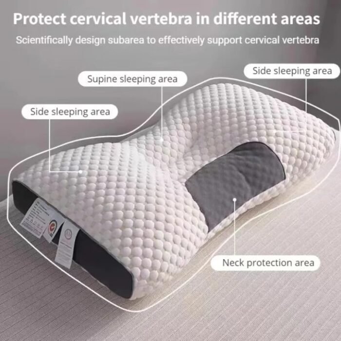3D SPA Massage Pillow Cervical Orthopedic Neck Pillow to Help Sleep and Protect The Pillow Neck Soybean Fiber Massage Pillow - Image 2