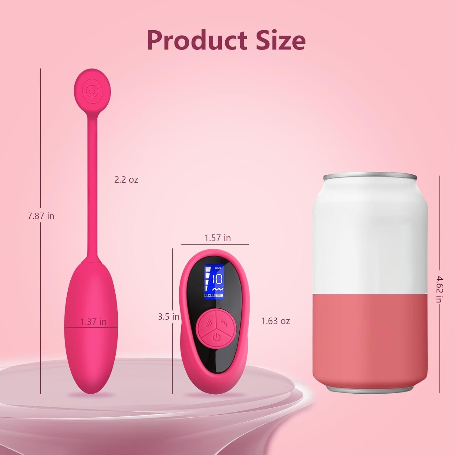 Vibrating Butt Plug Sex Toy Clitoral Vibrator Anal Plug G Spot Vibrators Remote Control Wearable Vibrator Clit Stimulation with 10 Vibration LCD Display for Women Couple Dating Girlfriend Gifts - Image 7