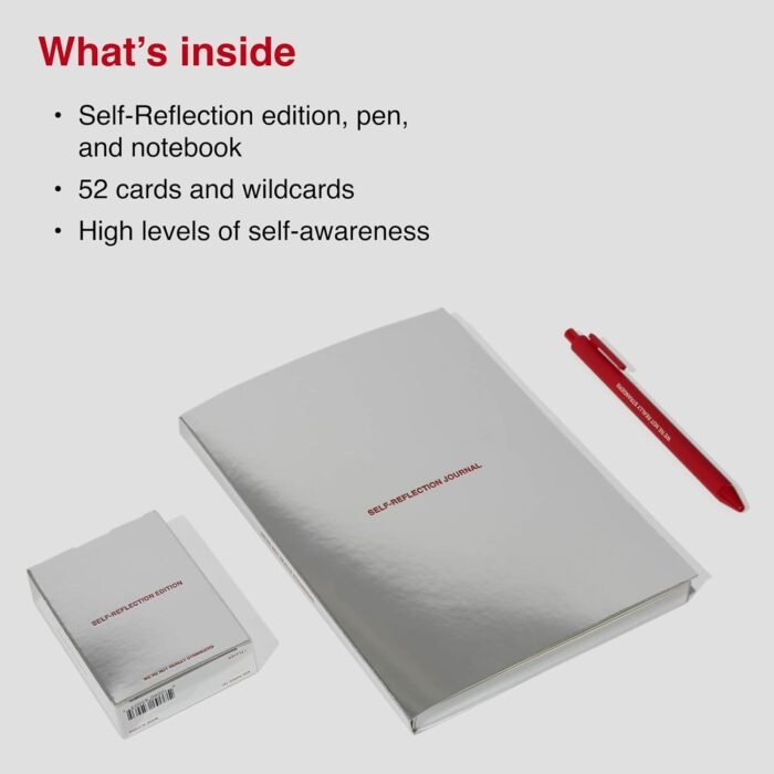 WE'RE NOT REALLY STRANGERS Card Game - 150 Conversation Cards for Adults, Teens, Couples, & Strangers with Self-Reflection Kit Card Game – 52 Reflective Cards, Pen, & Journal for Deep Conversations - Image 6