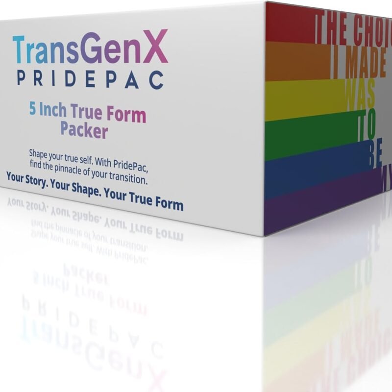 PridePac 5 Inch FTM Packer - Realistic, Soft, Comfortable - Perfect Packer Gear for Female to Male Transgender