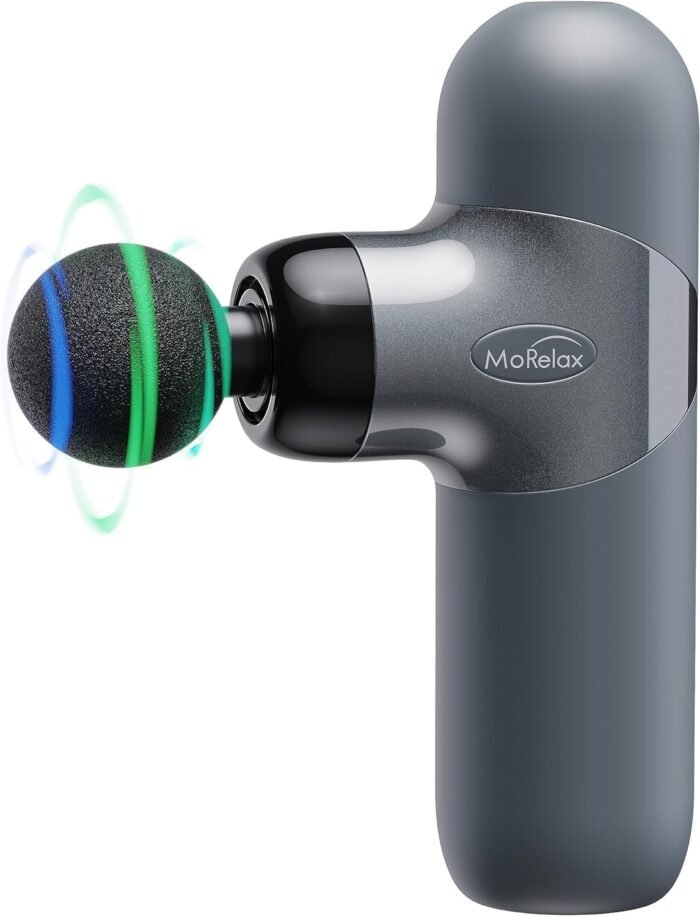 Mini Massage Gun ,Percussion Deep Tissues Muscle Massager, Silicone Material Removable and Washable, Suitable for People with Hyperhidrosis, with 6 Massage Heads 4 Speeds, best gift for her/him - Image 7