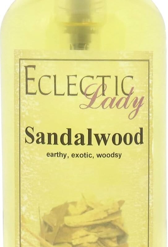 Sandalwood Massage Oil, 16 oz, With Sweet Almond Oil and Jojoba Oil, Preservative Free, Perfect for Aromatherapy and Relaxation