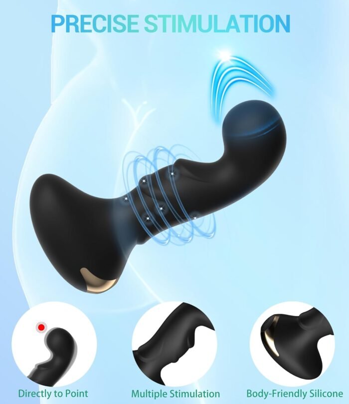 Anal Plug Adult Sex Toys with Unlimited Vibration, Vibrating Butt Plug Rechargeable Prostate Massager with Remote Control, Anal Dildo for Female Male, Buttplug Games for Gay Beginner Men Women - Image 2