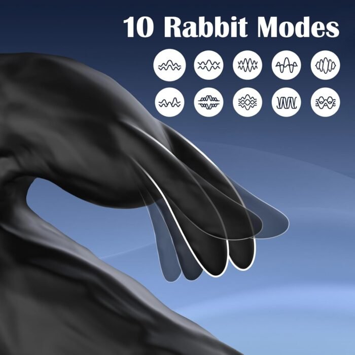 Black Thrusting Dildo Vibrator Sex Toys for Women, Gepoch Realistic Dildos for G Spot Anal Stimulation with 10 Thrusting and Vibration Modes, Remote Control Vibrator with Cup Suction Dildos Adult Toy - Image 3