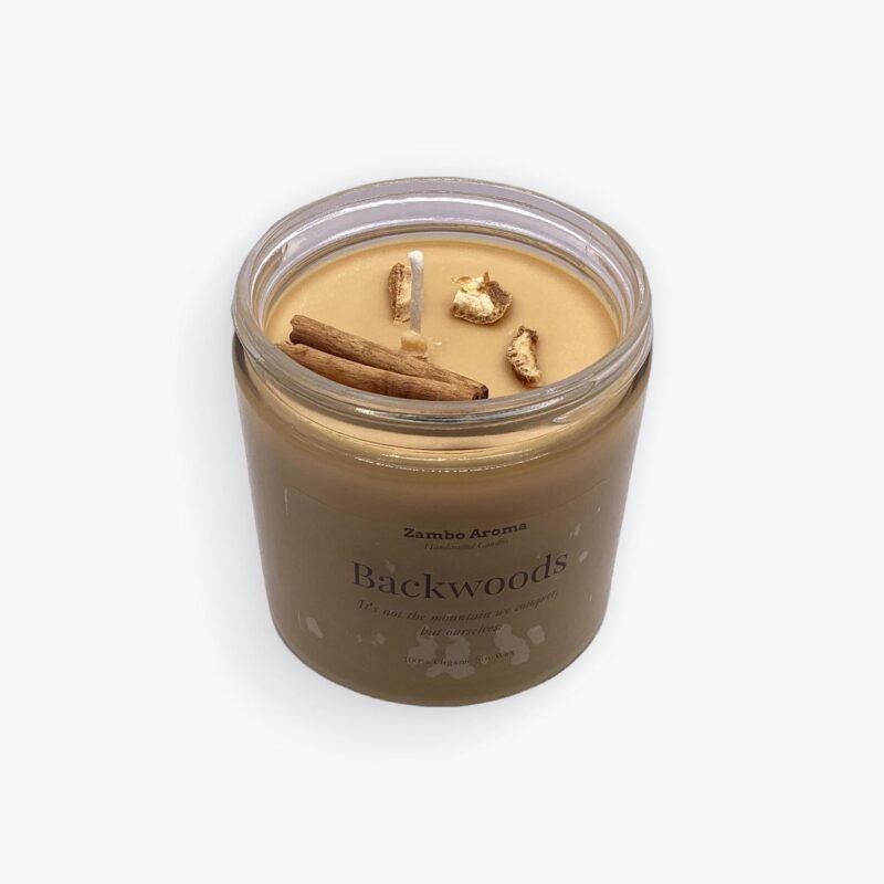 Backwoods Candle | Handmade by Zambo Aroma | 100% Soy Wax Candle | Smoke & Odor Remover