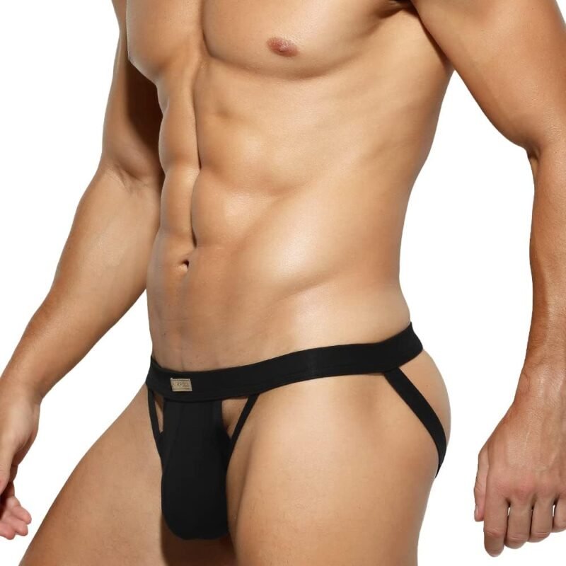 Arjen Kroos Men's Jockstrap Thongs Sexy Athletic Supporter Cotton G-Strings Underwear