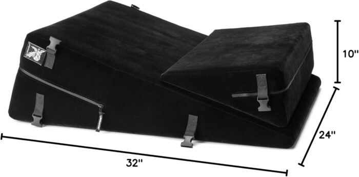 Liberator Black Label 24-Inch Wedge/Ramp Combo (Short) with Cuff Kit, Black Microfiber - Image 4