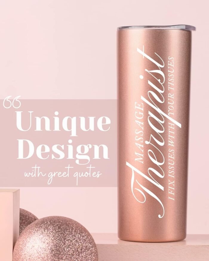 Onebttl Massage Therapist Gifts for Women, Gifts for Massage Therapist on Therapeutic Massage Awareness Day and Birthday, 20 oz Stainless Steel Tumbler - I FIX ISSUES WITH YOUR TISSUES - Image 3