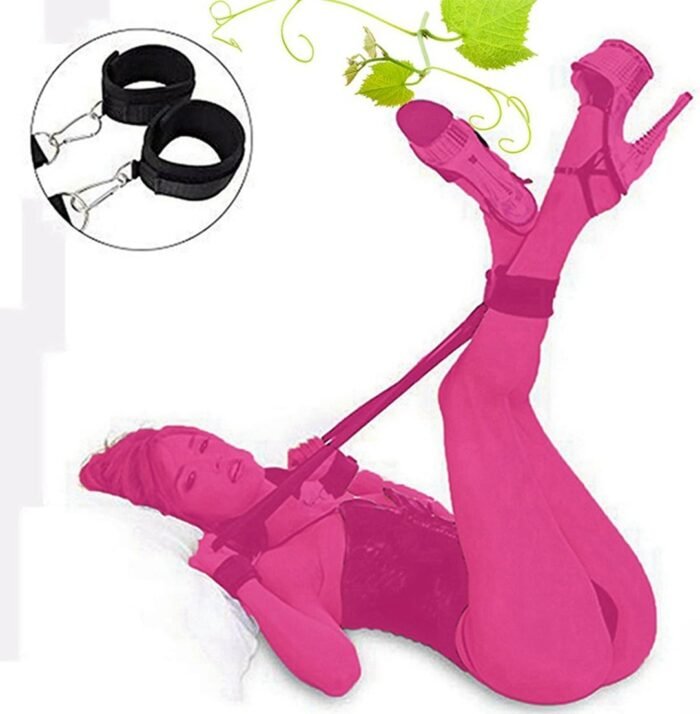 Wrist and Ankle Bed Restraints for Queen Size Bed Straps for Adult Play King Bed Bondaged Kit for Couples Sex Ties Hand Cuffs BDSM Set Furniture Bondage Restraints Sex Set for Bed Bedroom Sweater M - Image 5