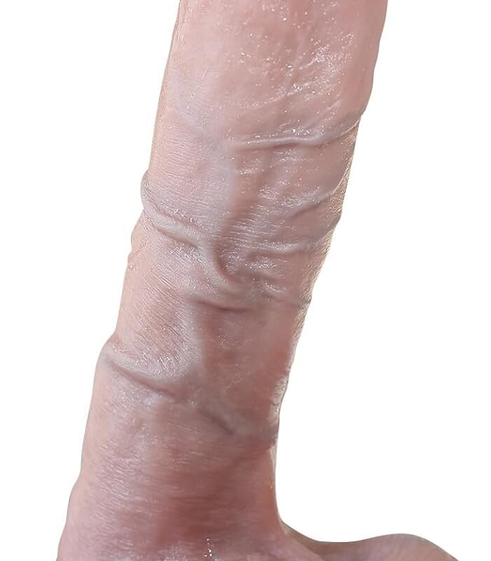 7.64 in Handmade Realistic Large Dildos,Gay Sex Toys Anal Dildo with Strong Suction Cup, Soft Silicone Material, Lifelike Penis for Hands Free Play, Male Masturbator for Men Gay Couple.