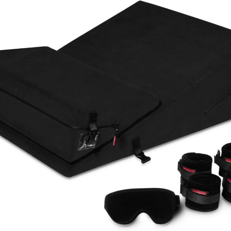 Liberator Black Label 24-Inch Wedge/Ramp Combo (Short) with Cuff Kit, Black Microfiber