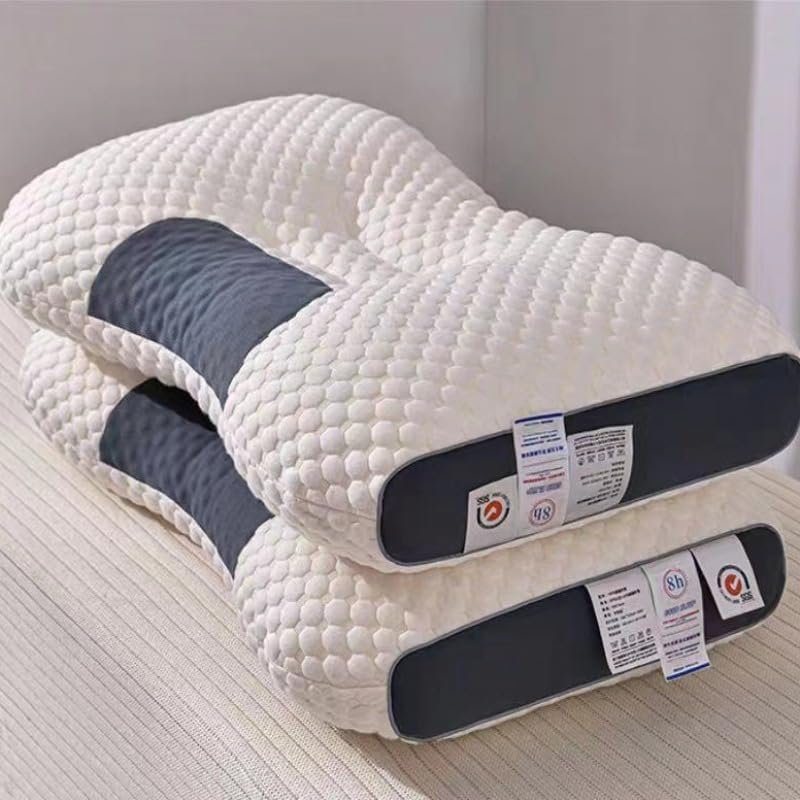 3D SPA Massage Pillow Cervical Orthopedic Neck Pillow to Help Sleep and Protect The Pillow Neck Soybean Fiber Massage Pillow