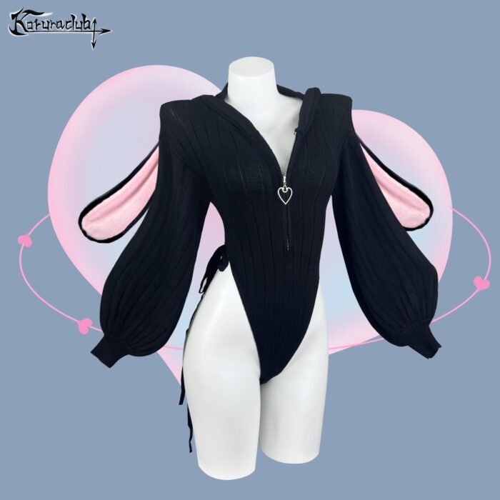 KORURACLUB Cosplay Sexy Bunny Outfit (3-Piece Set) Cosplay lingerie for women Animal Costumes Bunny Bodysuit - Image 3