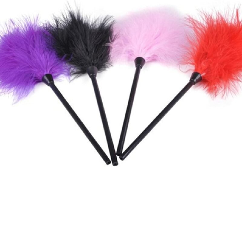Sex Toy Sex Feather Tickler Teaser Feather Sex Tickler Spanking Toys Tickler Toy Adult Feathers for Sexual Play 4Pcs