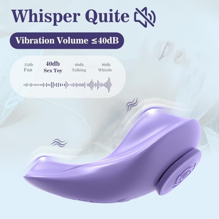 Remote Control Wearable Panty Vibrator - G Spot Butterfly Vibrator with Remote for Clit Stimulation, Dual Motors Mini Vibrator with Magnetic Clip 9 Vibrations, Women Adult Sex Toys for Female Couples - Image 5