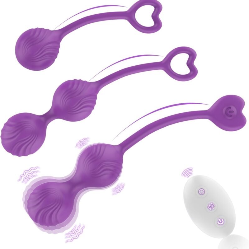 Remote Control G-spot Vibrator Sex Toys - Adult Toys Vibrators with 10 Vibration Modes and 3 Different Massage Stages, Safe Silicone & Highly Waterproof, Adult Sex Toys for Women or Couples (Purple)