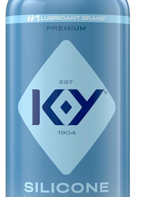 K-Y Silicone Lube True Feel, Silicone Based Personal Lubricant Helps Relieve Discomfort, Latex Condom Compatible Sexual Lubricant, Long Lasting Silicone Lubricant 8.45 Fl Oz