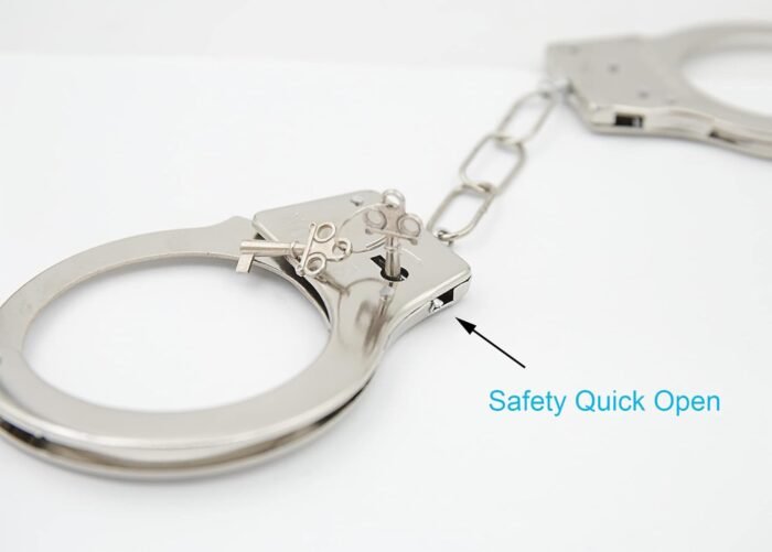 Handcuffs for Kids Safety Toy Cop Cuffs with Key Police Officer Role Play Cowboy Sheriff Halloween Costume for Kids - Image 5