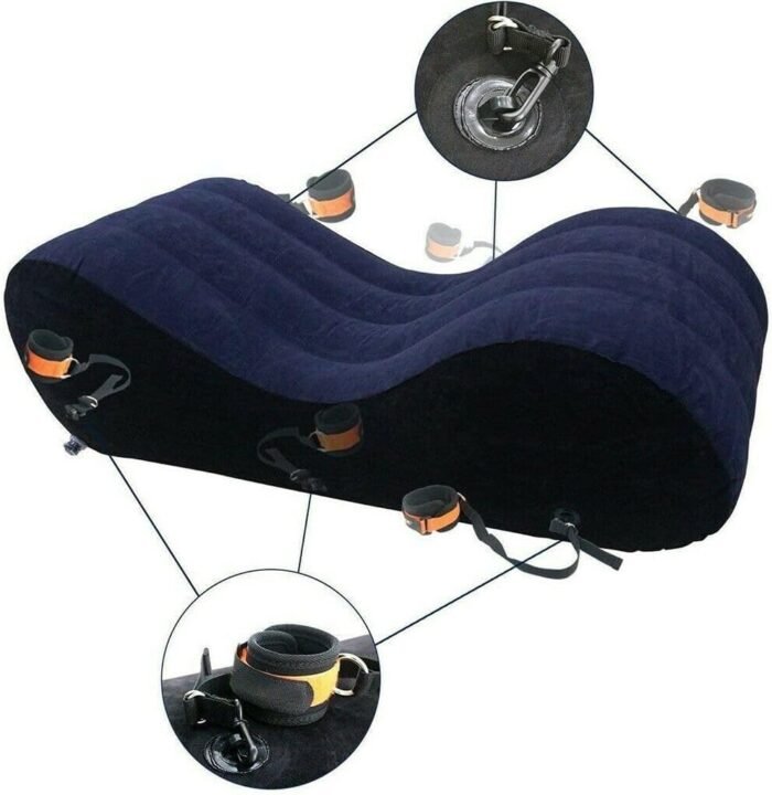 Toughage Inflatable Sex Bed Sofa Chair Love Position Pillow Cushion Restraints Sex Furniture for Bedroom BDSM kit Handcuffs Bondage Gear Accessories Adult Stuff seat Fun Sex Toys